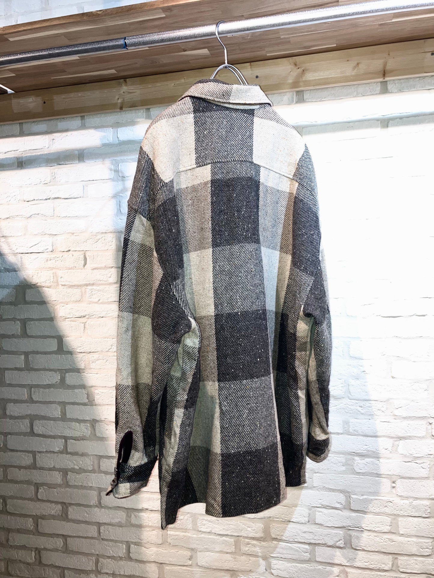 "STRUCTURE" Old Oversized Wool Check
Shirt "High Qualtiy"