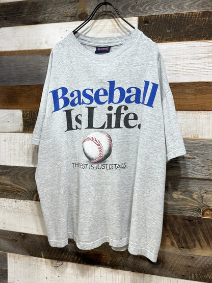 90s Big Ball Sports Baseball Is Life. Tee