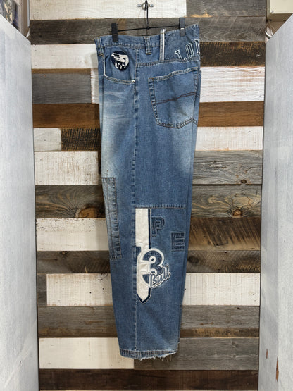Pepe Jeans Patch Design Denim Pants