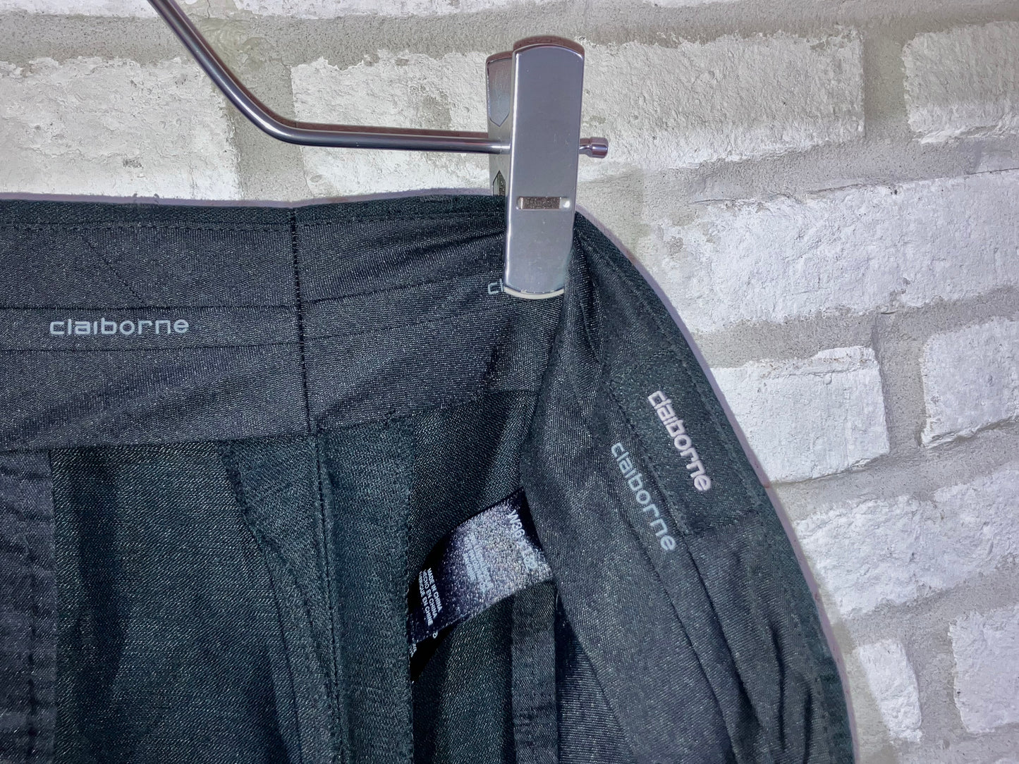 "claiborne" 00s Linen&Rayon Wide Slacks