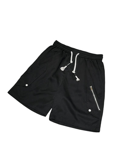 00s Flap & Zip Design Wide Shorts