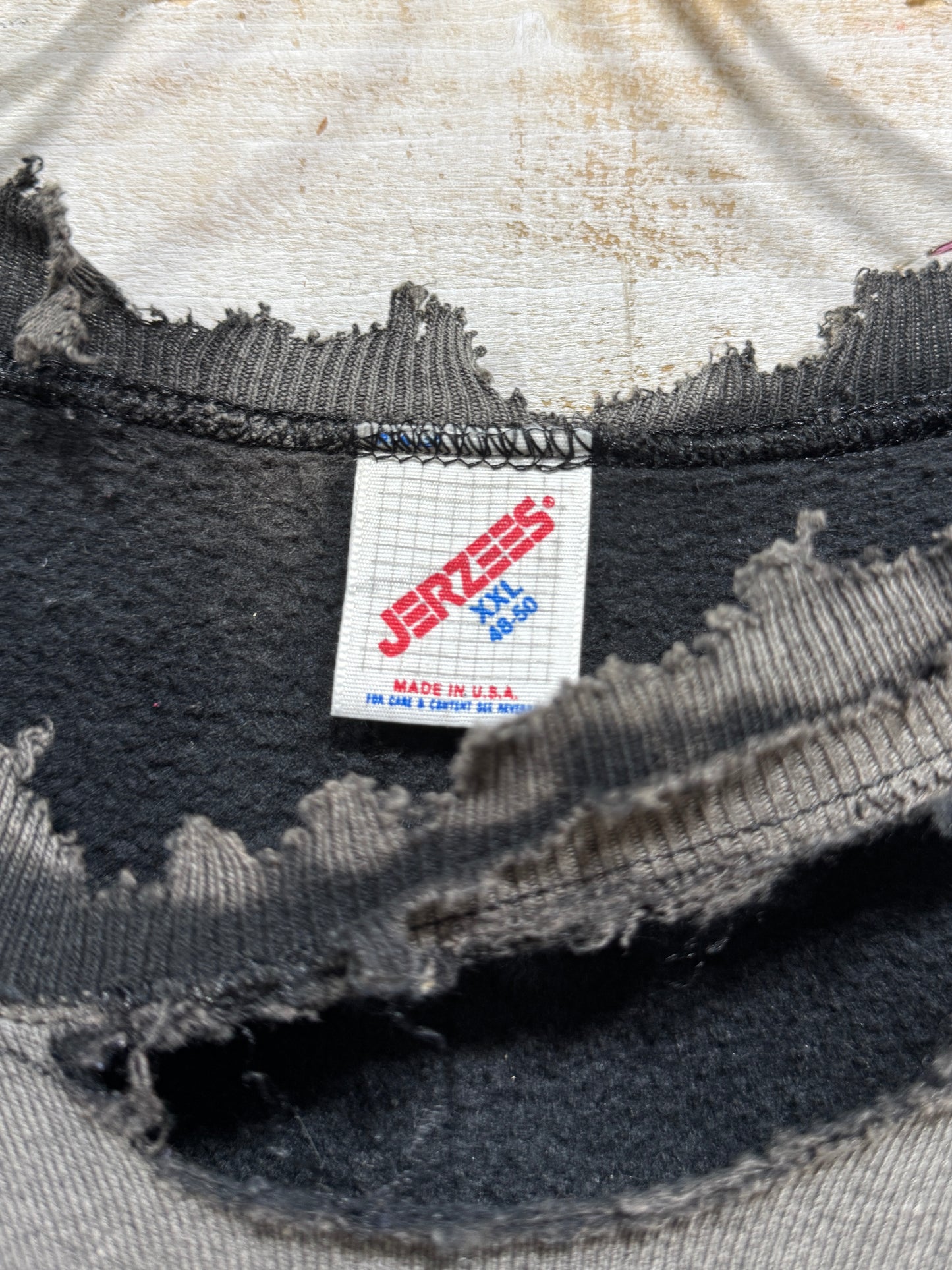00s Vintage Bleach Washed Destroyed Sweatshirt