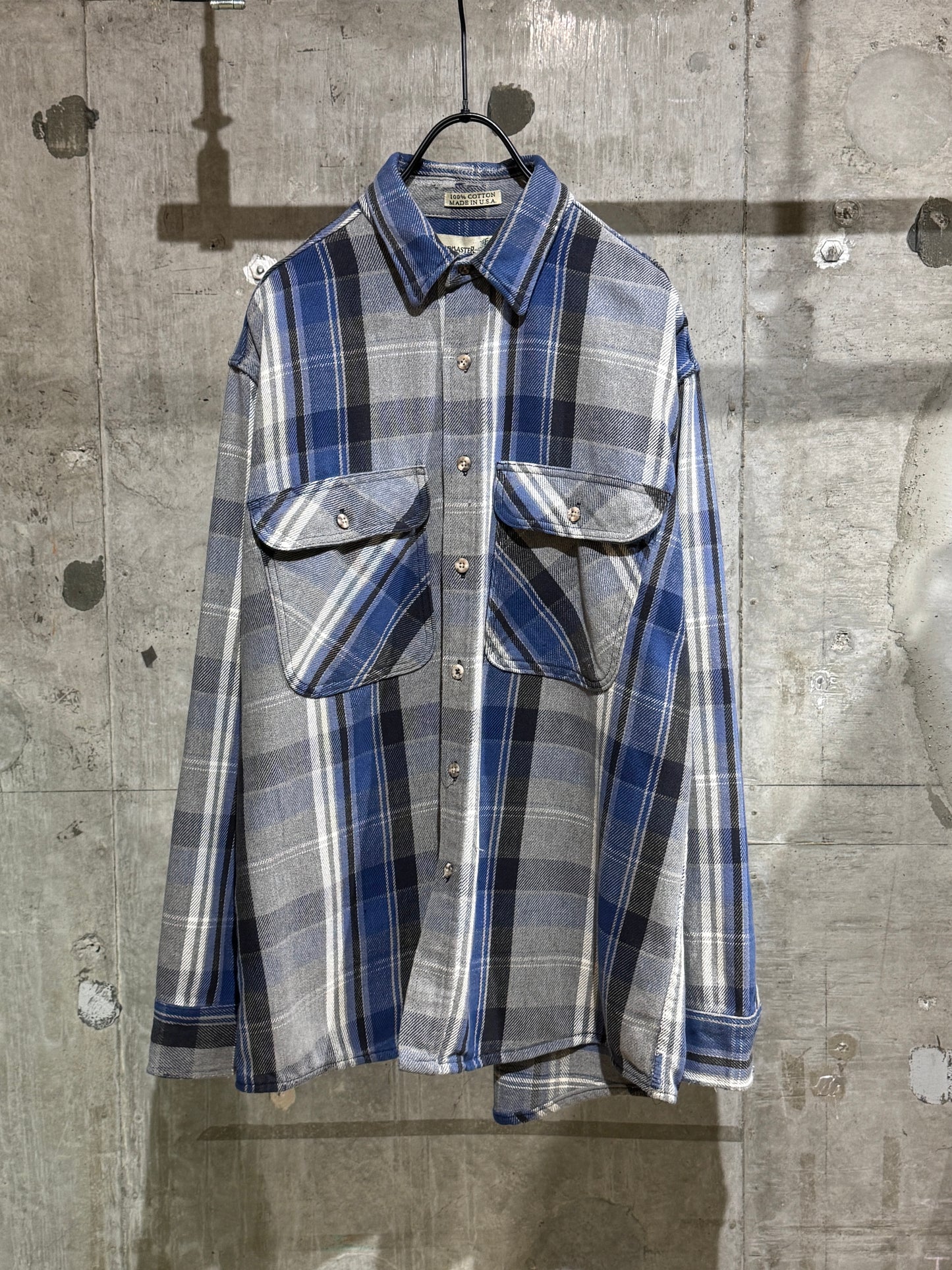 80's Vintage Heavyweight Flannel Plaid Shirt