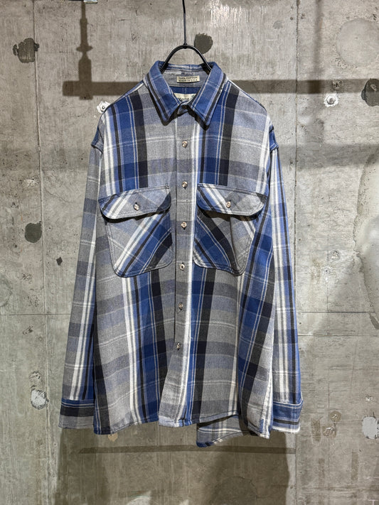 80's Vintage Heavyweight Flannel Plaid Shirt
