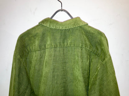 Vintage Oversized Couduroy Shirt "Rare Color!!!"