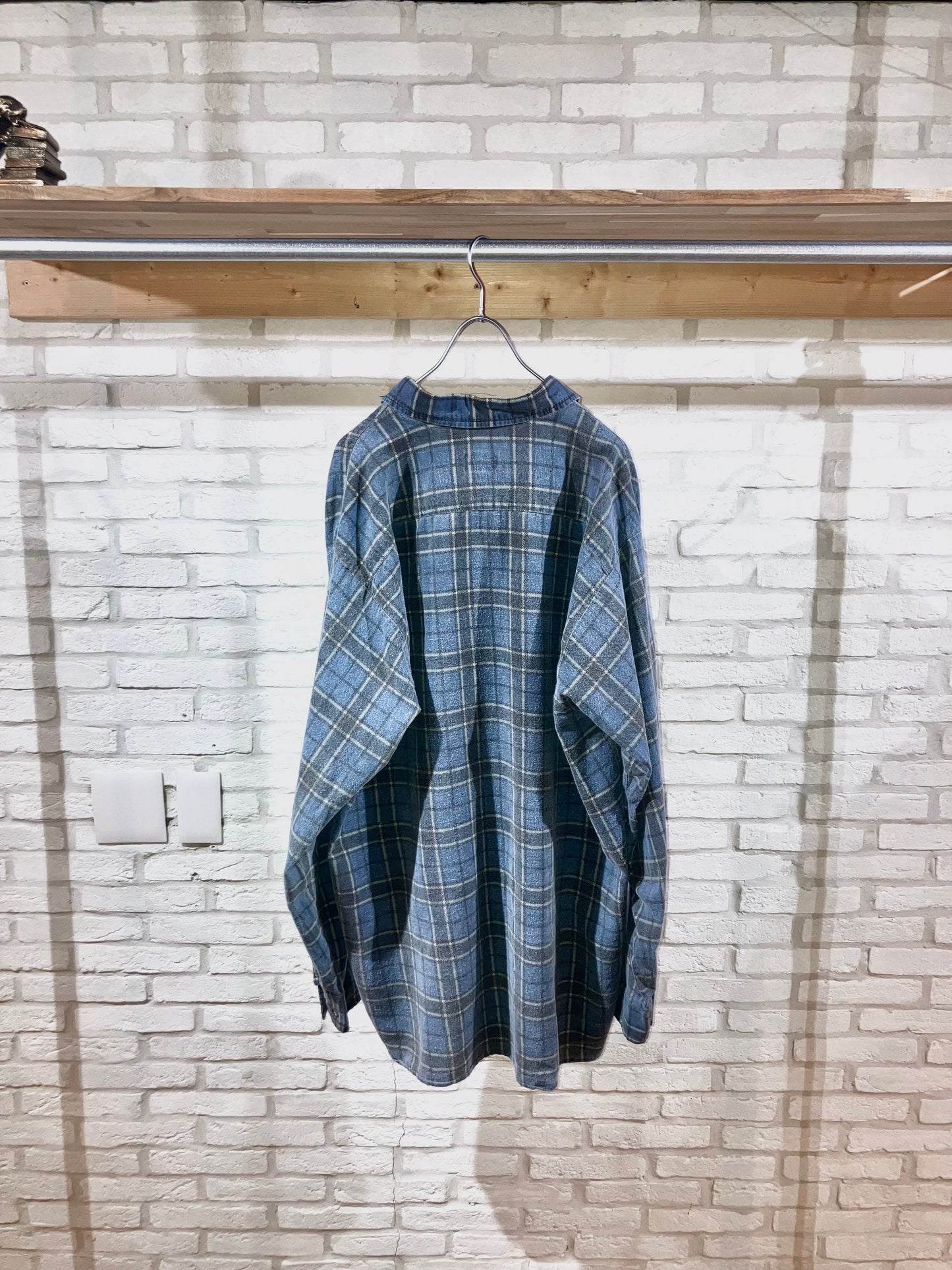"puritan" Old Printed Check Shirt