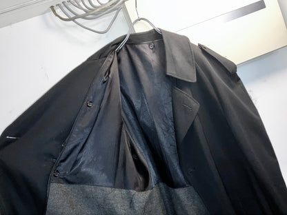 Vintage Wool Gabardine Trench Coat