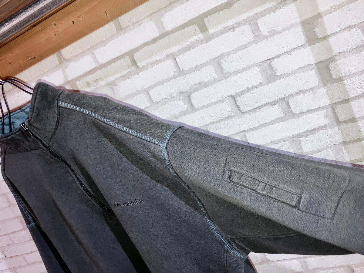 "Columbia" 00s Design Half Zip Sweat