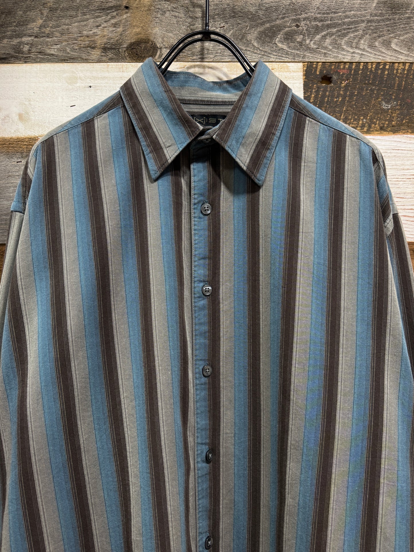 Old AXIST Striped Cotton Shirt