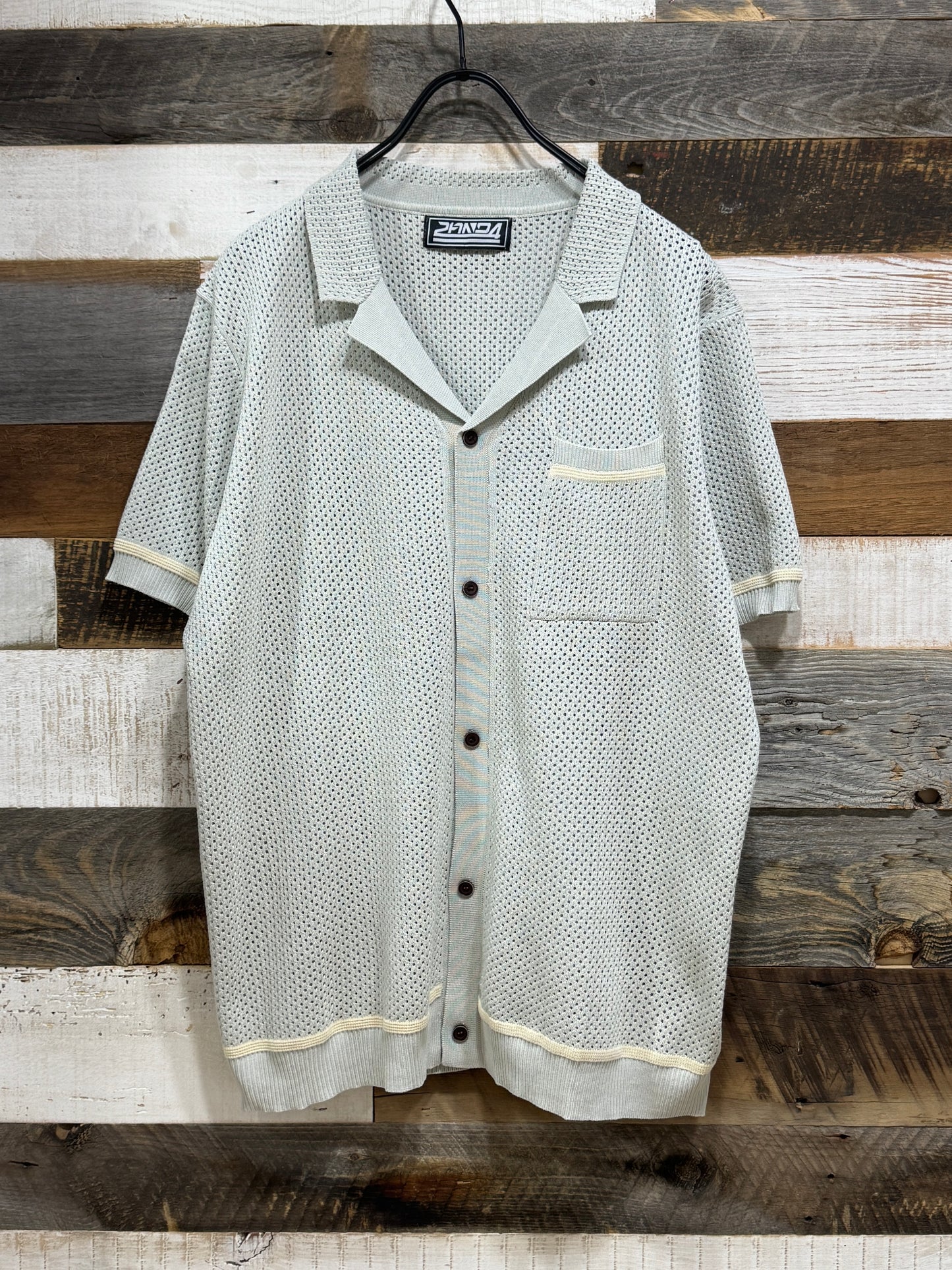 00s Mesh Knitted SS Shirt