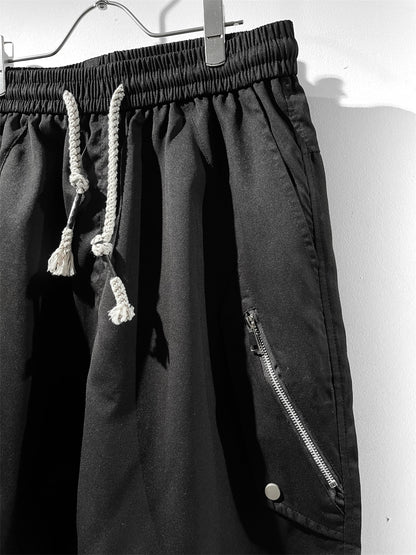 00s Flap & Zip Design Wide Shorts