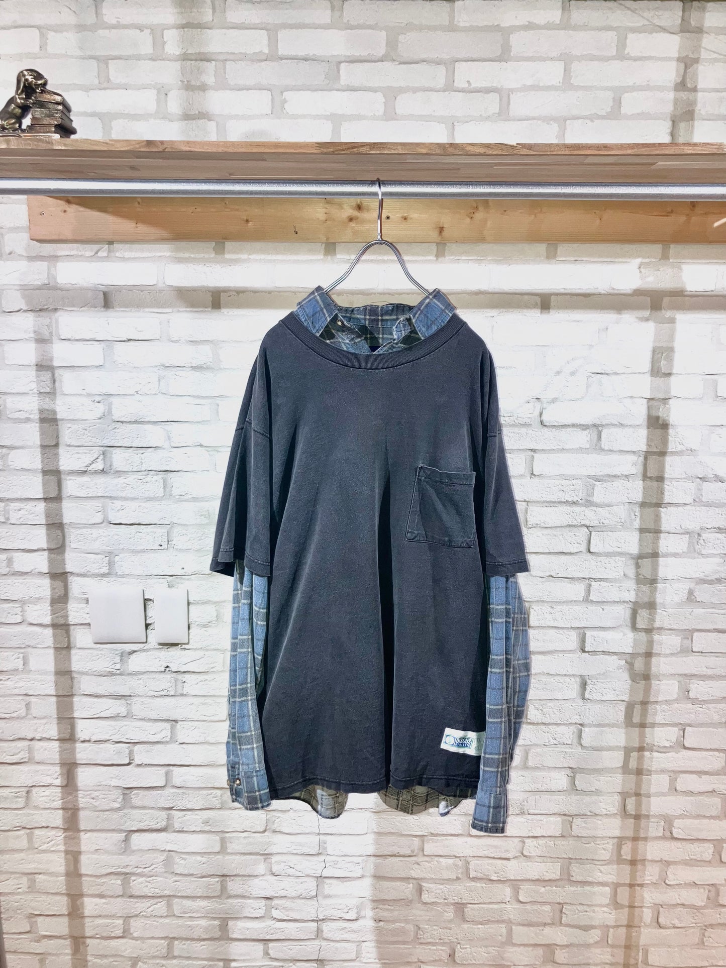 "puritan" Old Printed Check Shirt