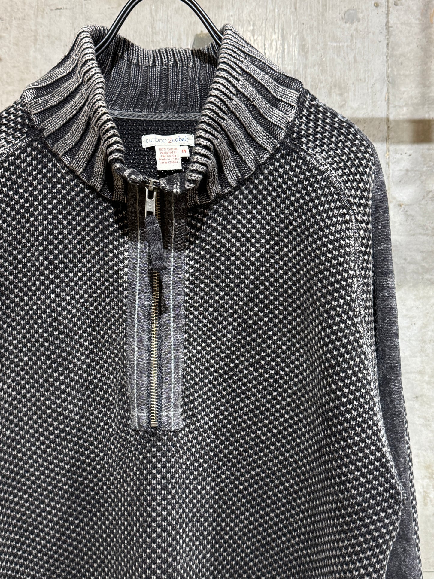 00's Half-zip carbon2cobalt Sweater