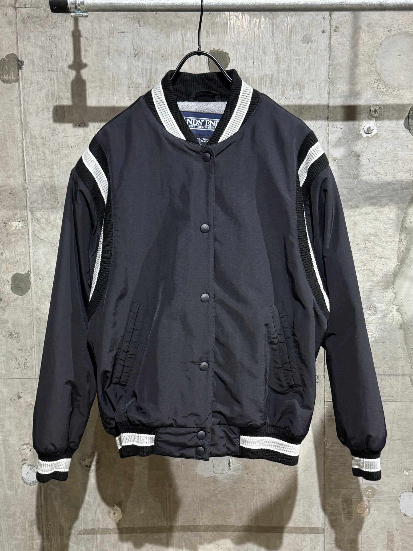 Lands End Rib Line Varsity Jacke