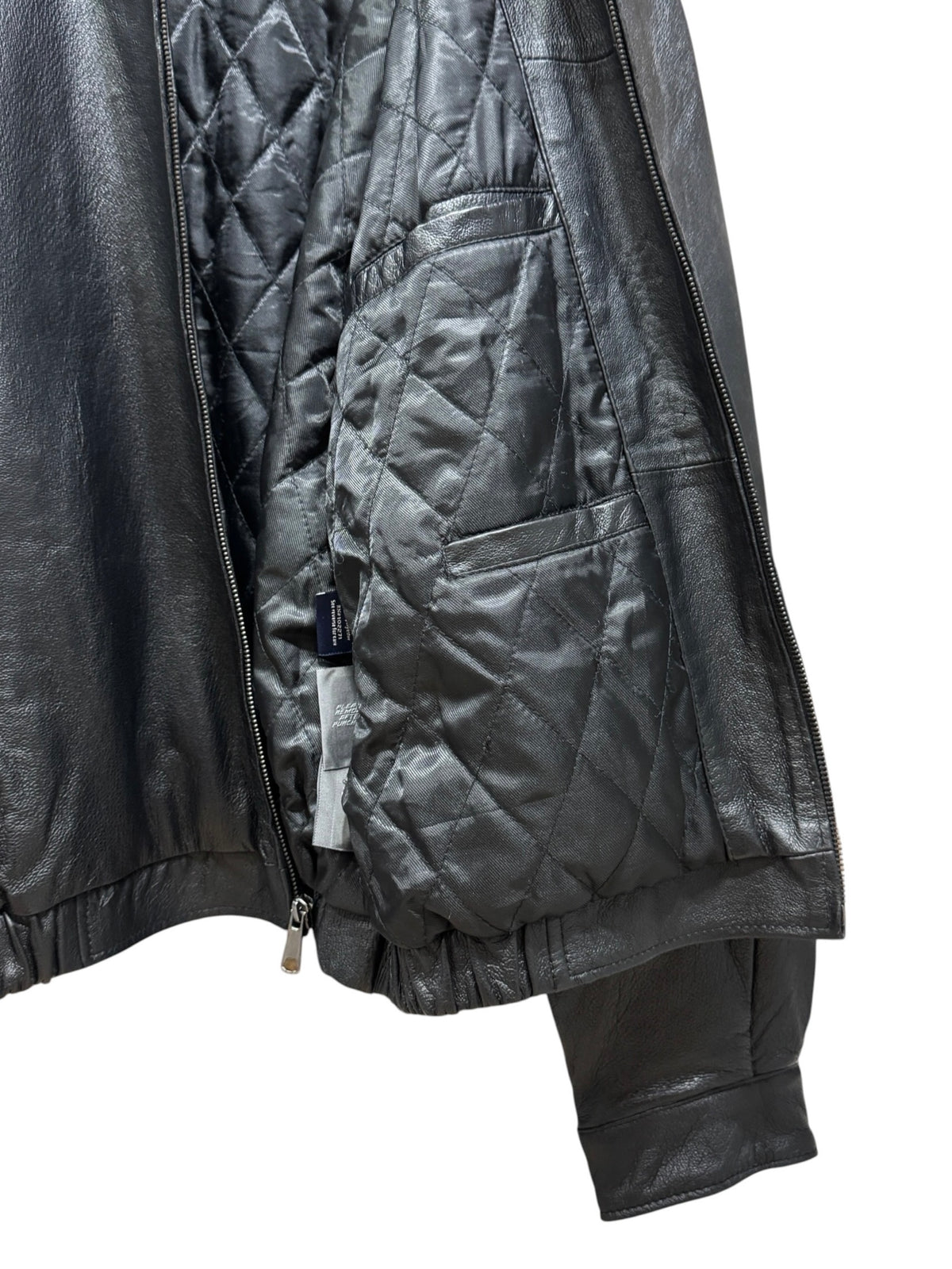 Old Croft & Barrow Leather  Zip Up Jacket