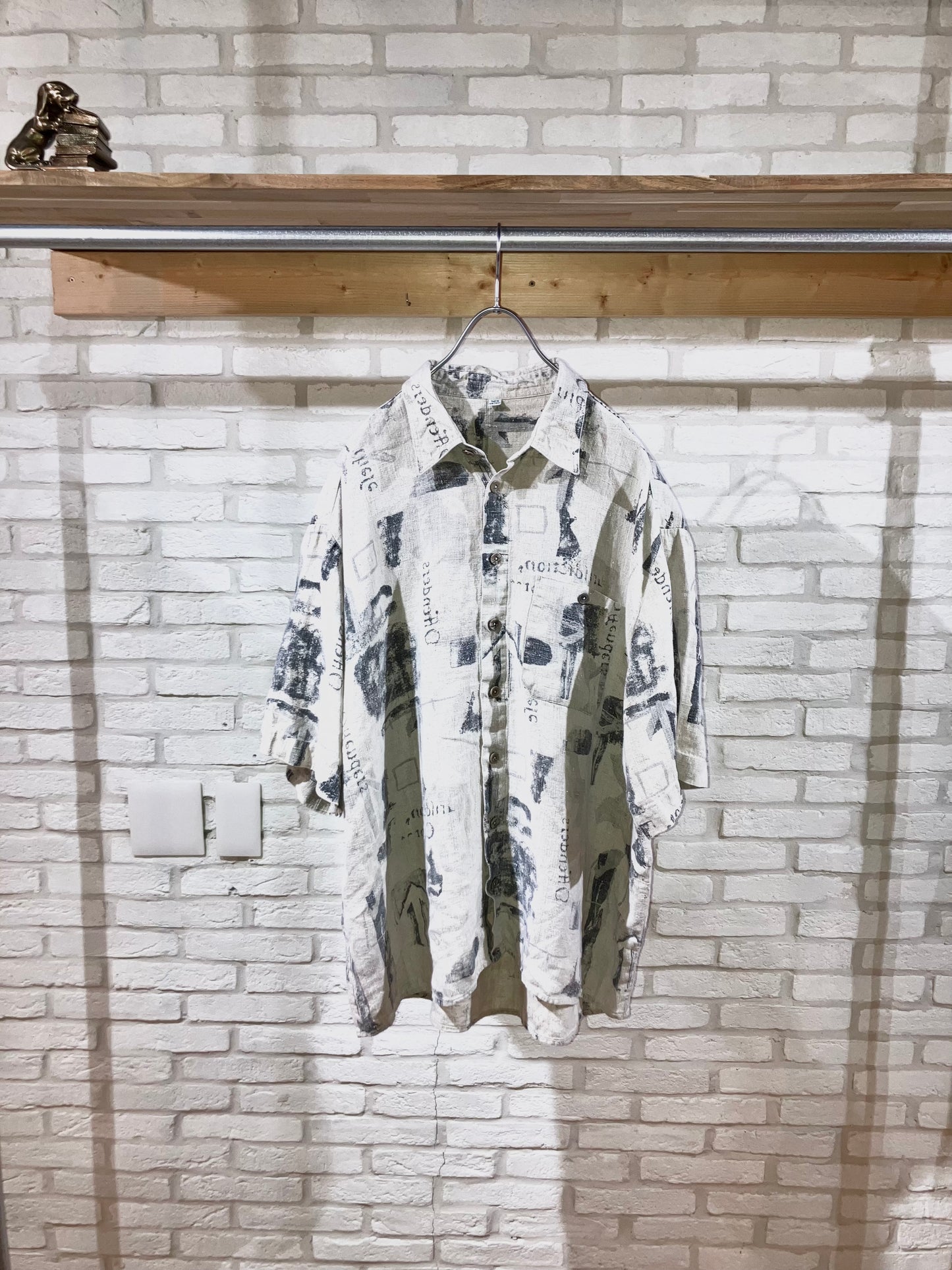 Old Oversized Design Linen Shirt