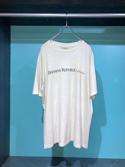"BANANA REPUBLIC" Old Printed Tee