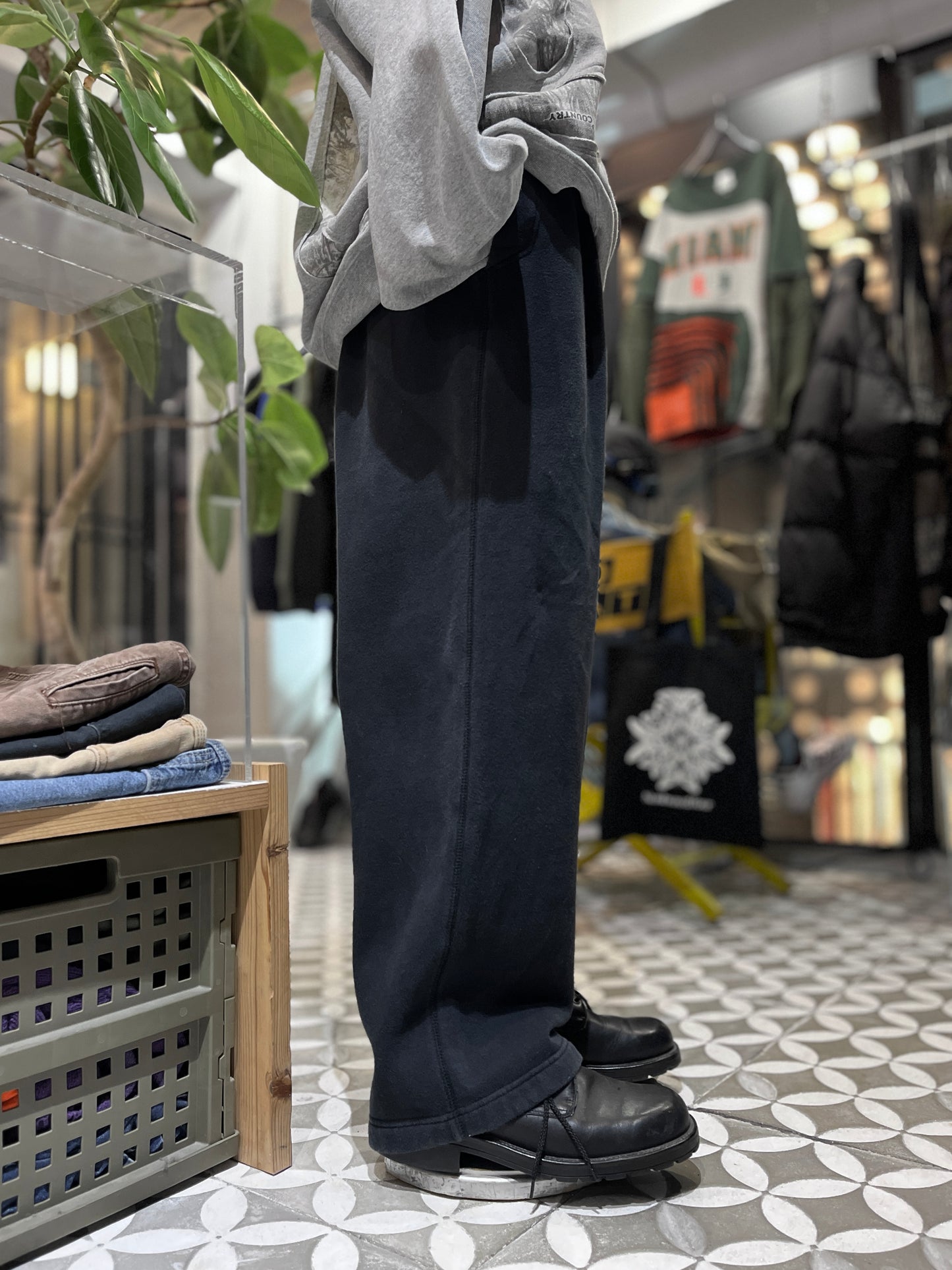 REMAKEBYK × Business as Usual Split Pants BLK
