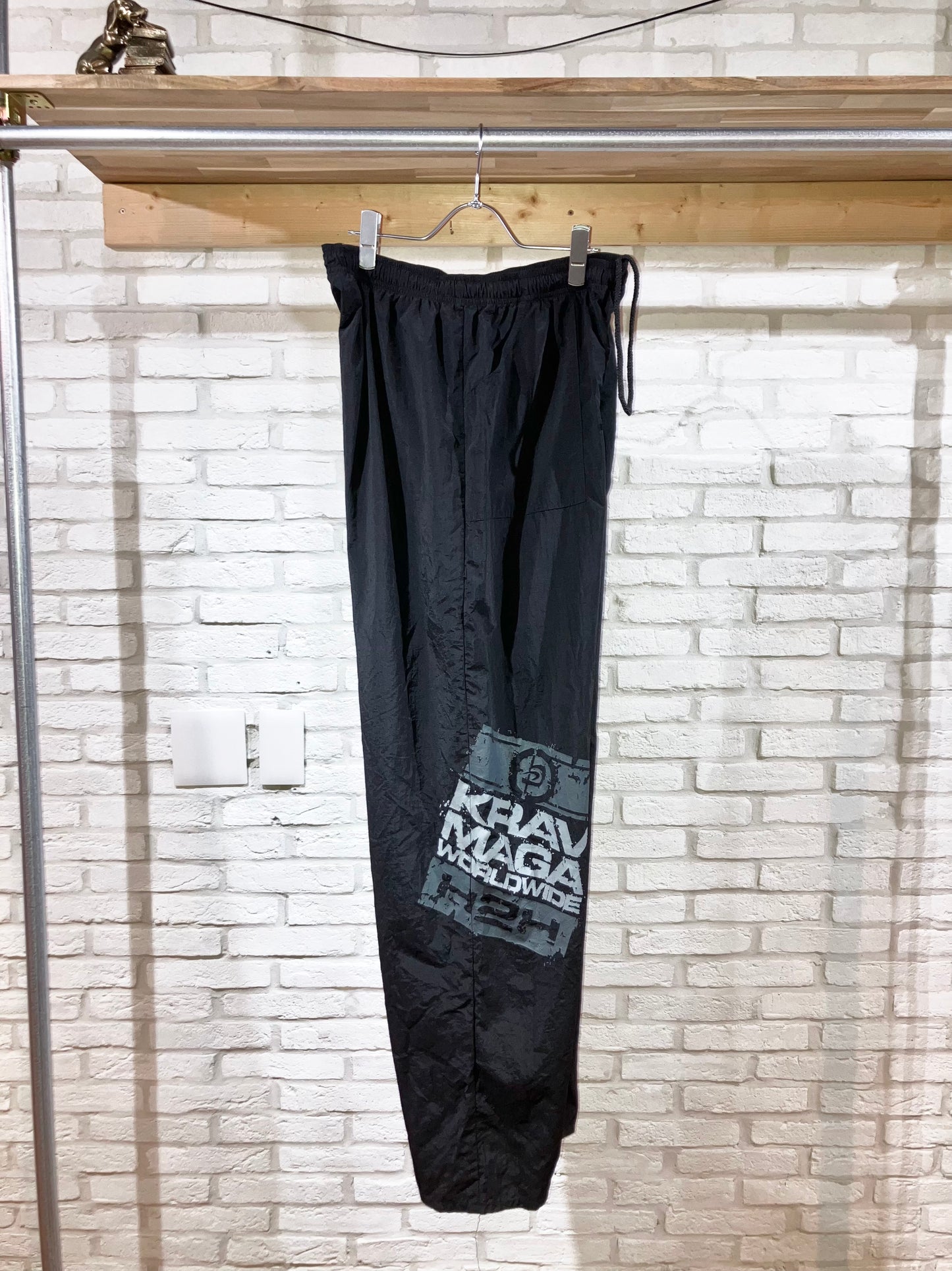 Old Printed Nylon Wide Pants