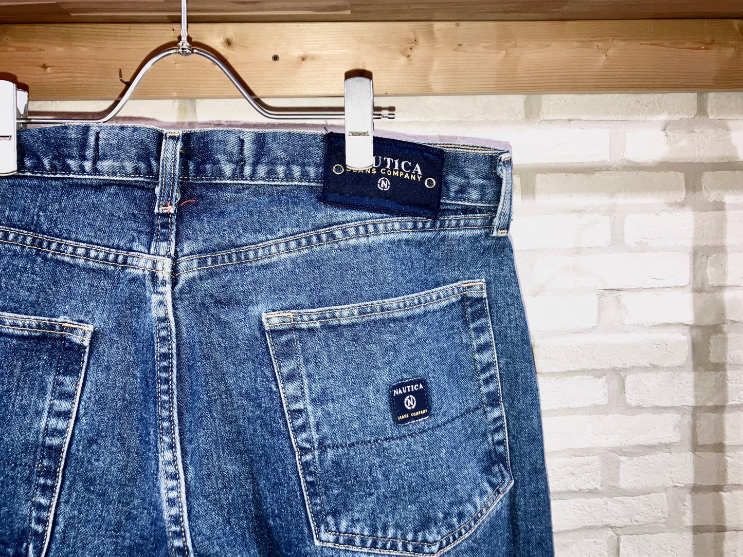"NAUTICA" Old Wide Denim Pants