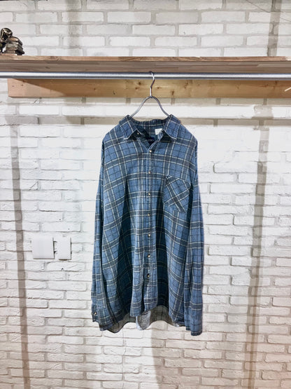 "puritan" Old Printed Check Shirt