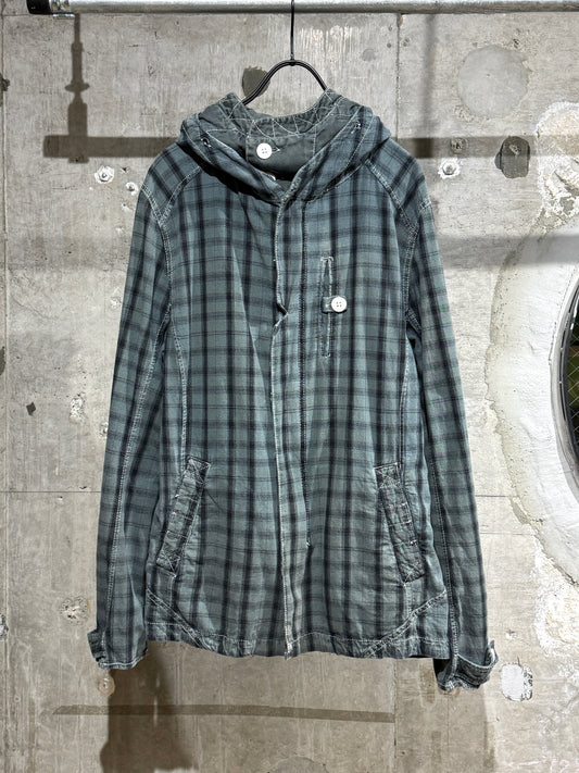 Y2K Plaid Design Lightweight Jacket