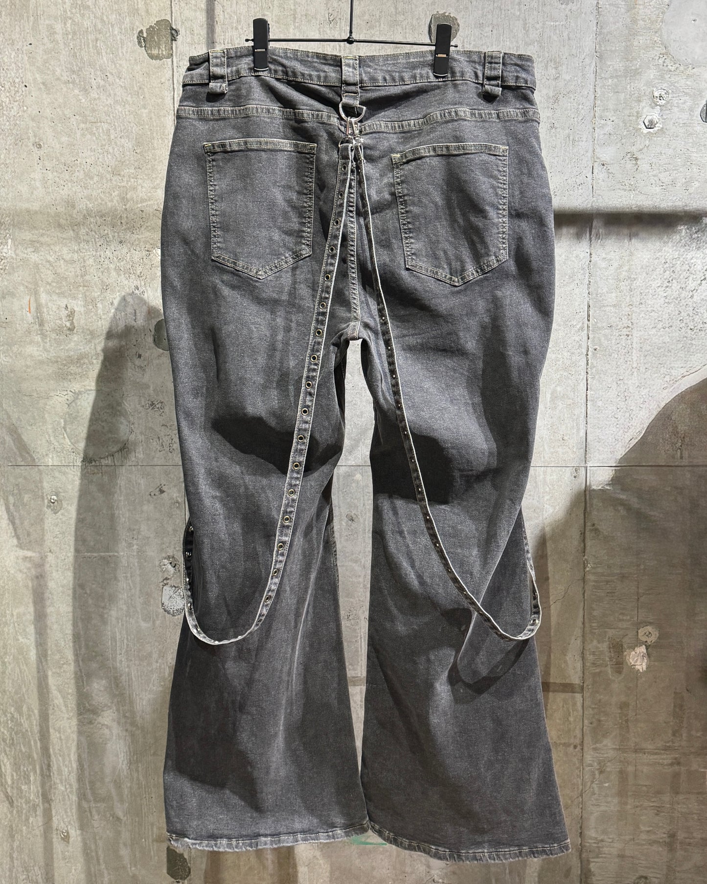 10s Design Flare Denim Cargo Pants