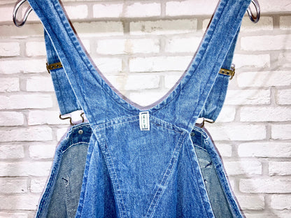 "KEY" Old Denim Overalls