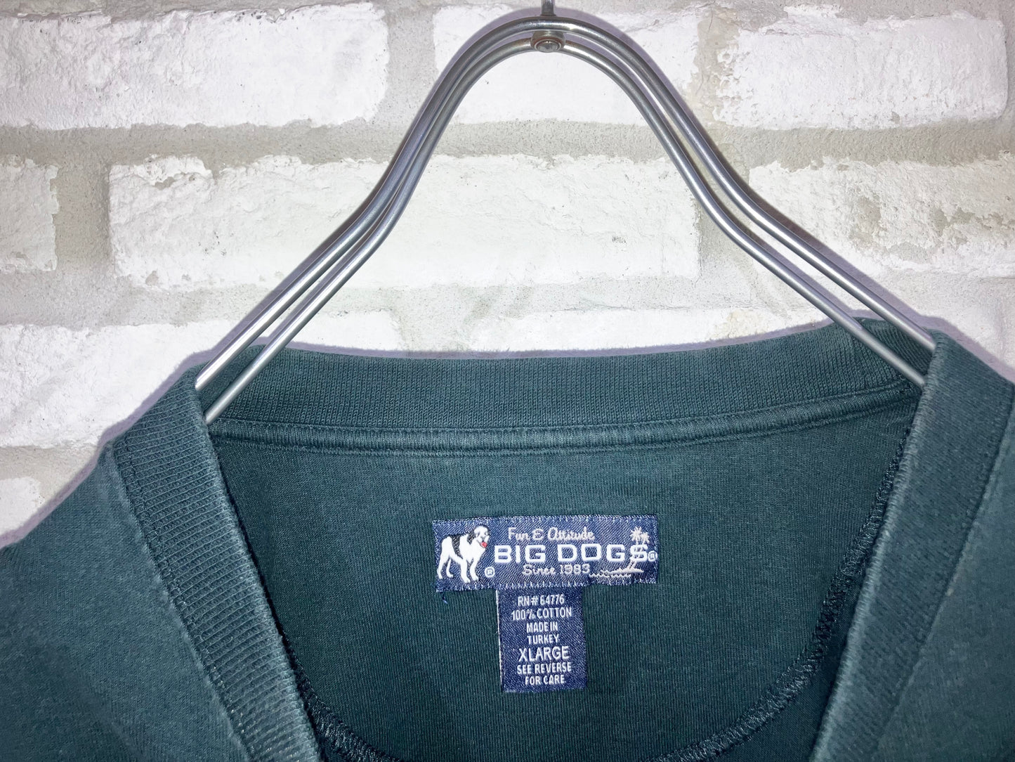 "BIG DOGS" Old Pocket LS Tee