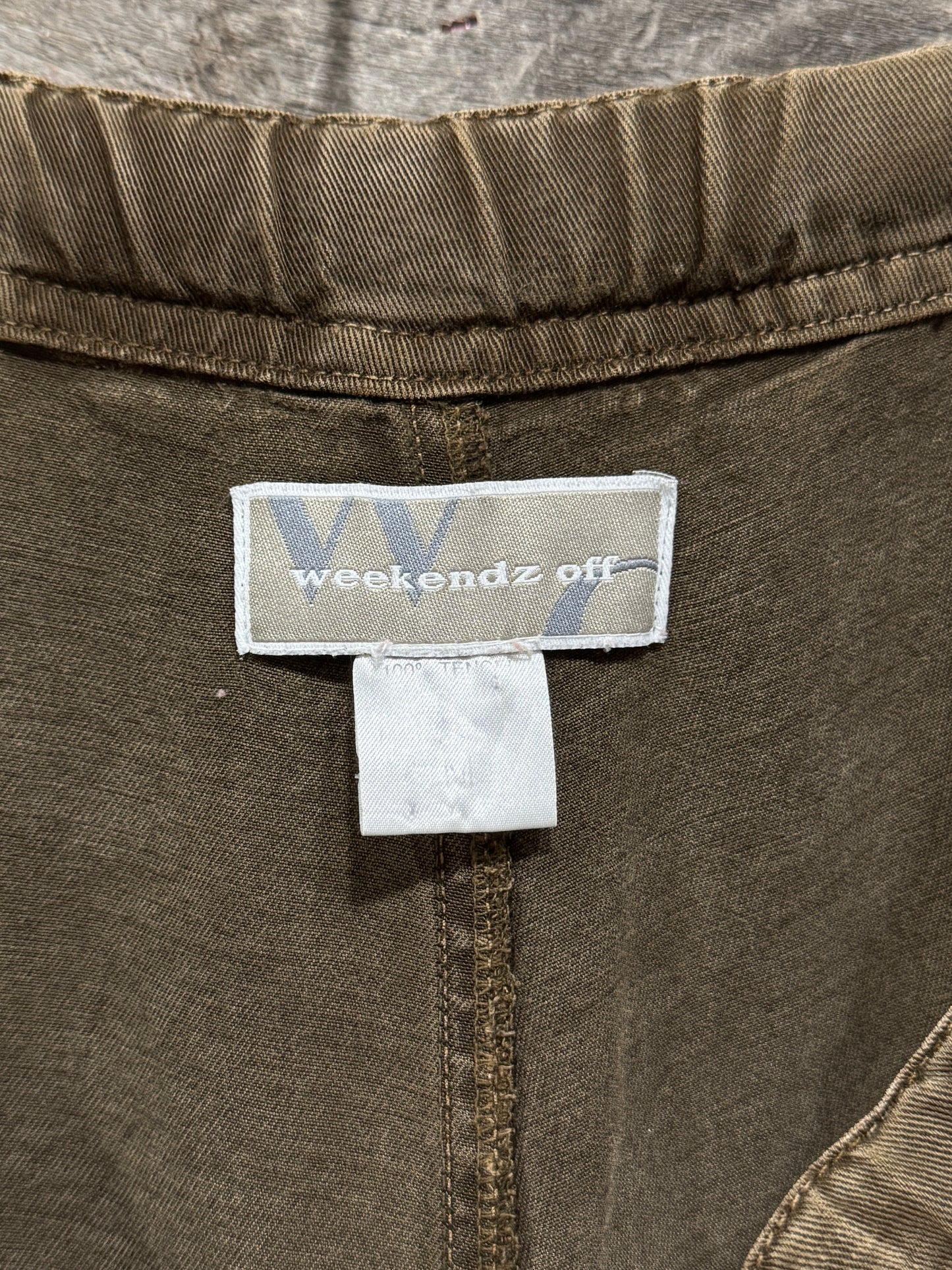 00s Faded Olive Tencel Wide EZ Pants