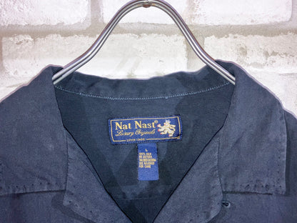 "NAT NAST" Old Garment Dye Silk Shirt
