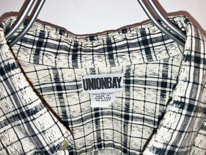 "UNISON BAY" Old Design Printed Check Shirt