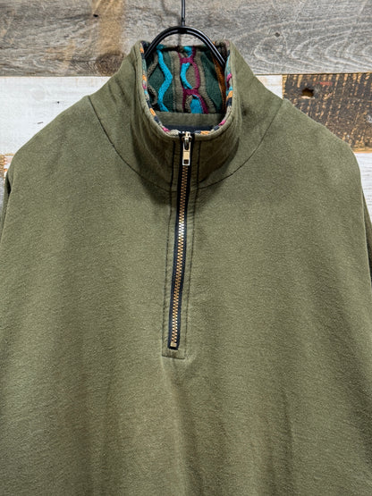 Bachrach 3D Knit Trim Half-Zip Pullover Sweatshirt