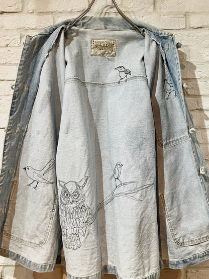 Old Embroidery China Denim JKT