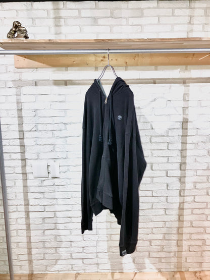 "Timberland" Old Oversized Themal Zip Hoodie