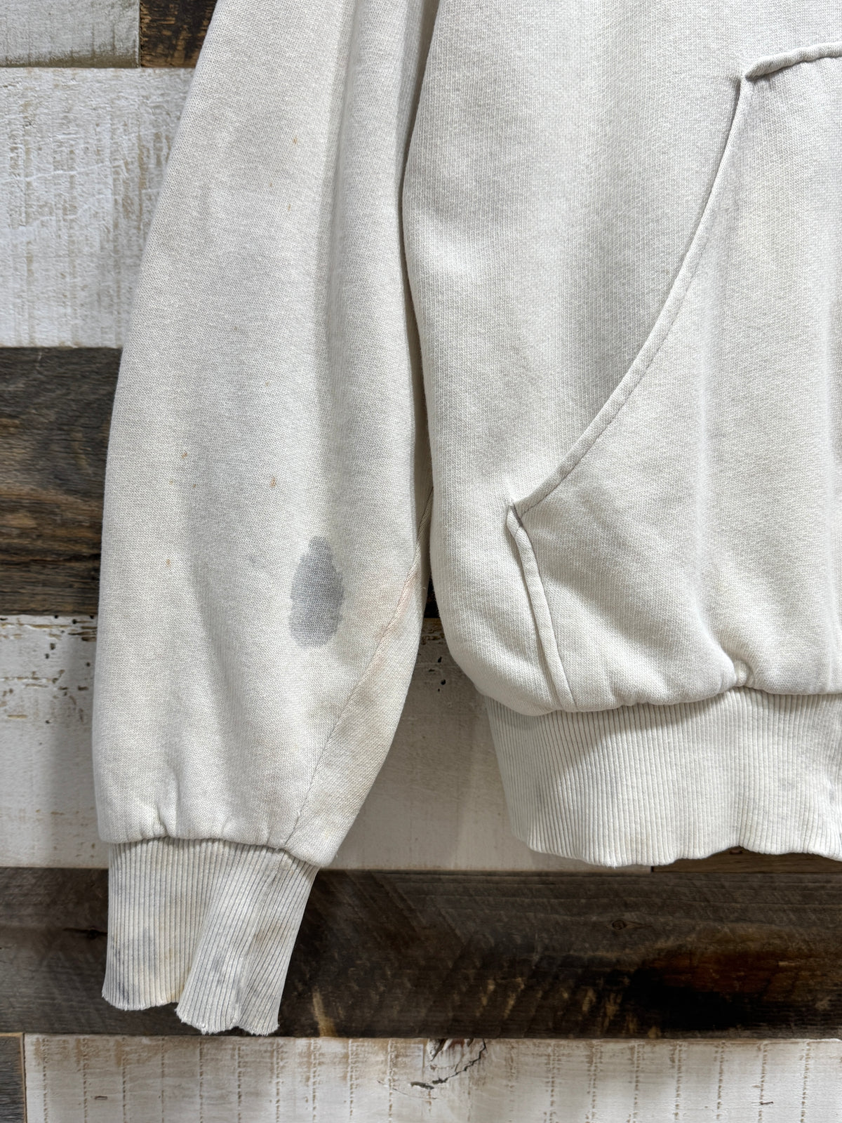 Dickies Dirty White Thermal Lined Zip-up Hoodie