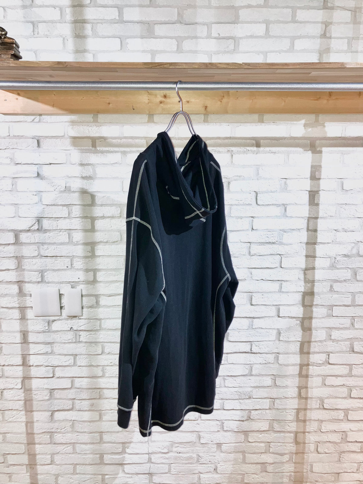 "KING SIZE" 00s Oversized Design Themal Hoodie