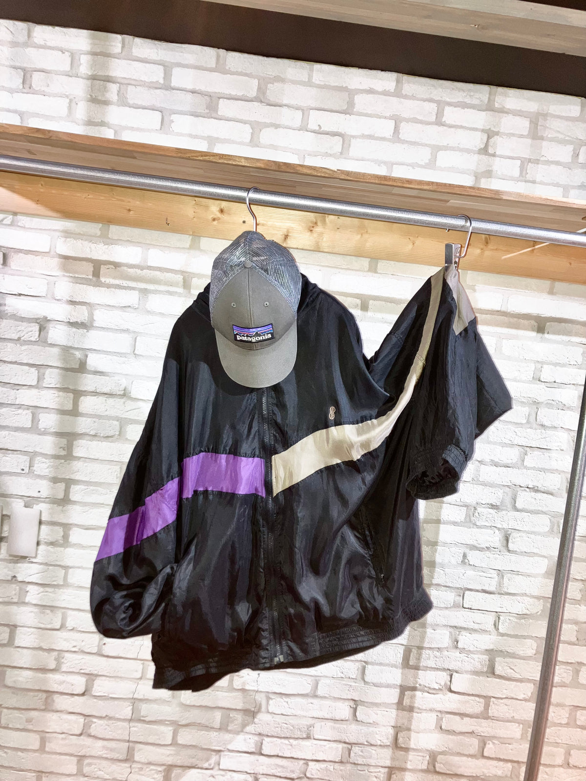 "BILL BLASS" Old Oversized Design Silk Blouson