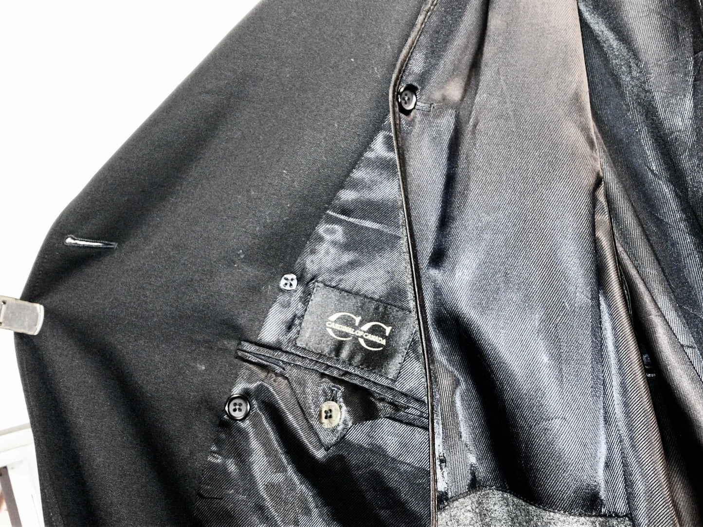 Vintage Wool Gabardine Trench Coat