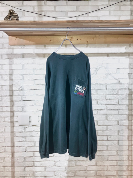 "BIG DOGS" Old Pocket LS Tee