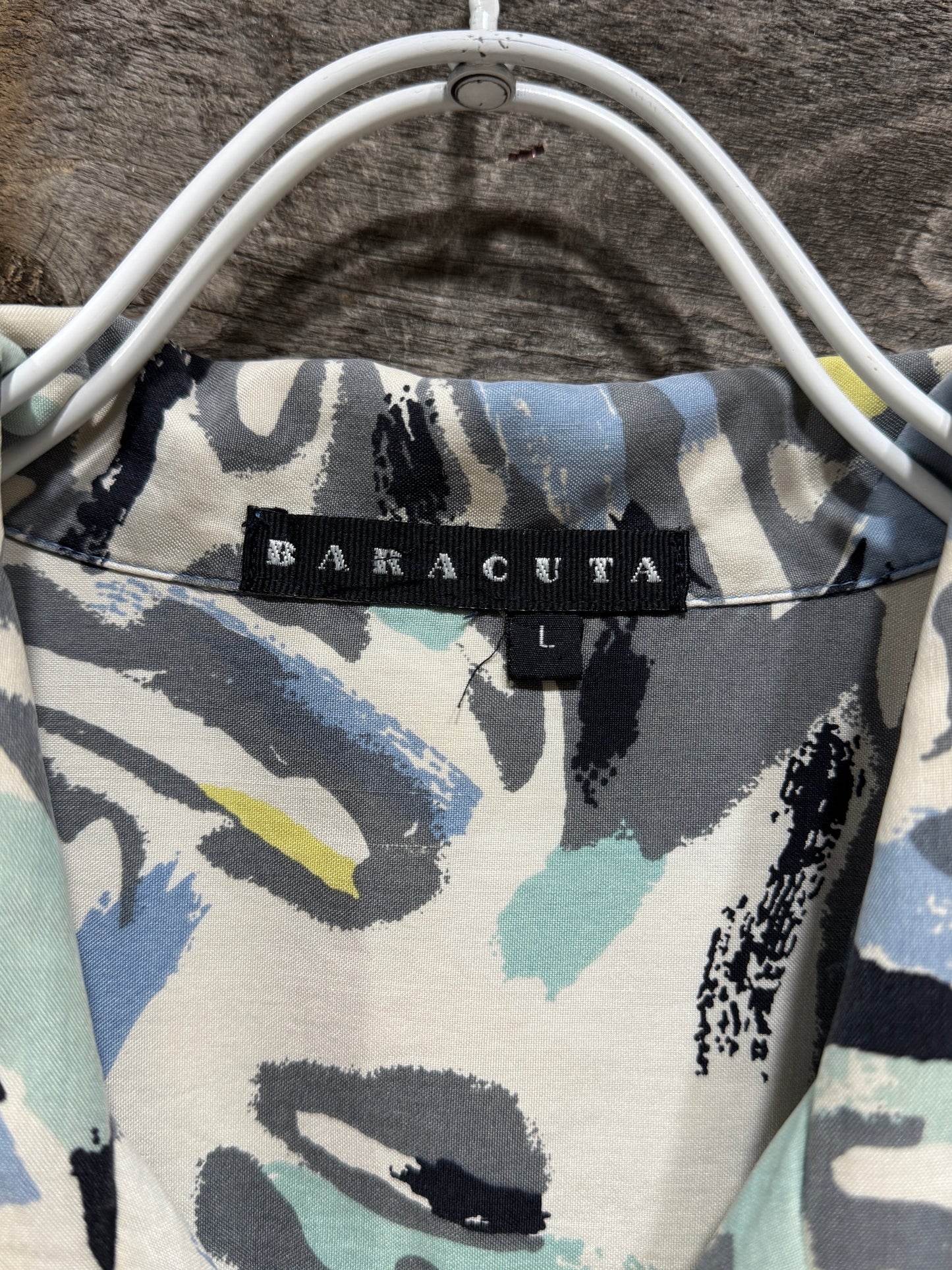 Silk Abstract Pattern SS Shirt