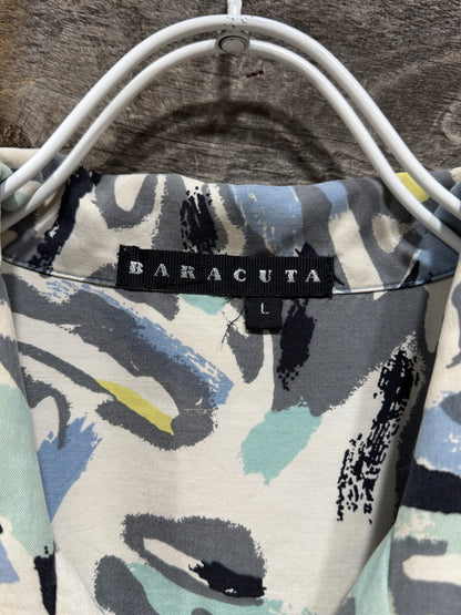 Silk Abstract Pattern SS Shirt