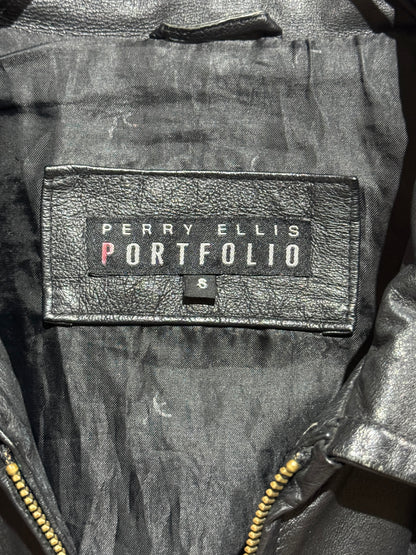 Old Perry Ellis Leather Jacket