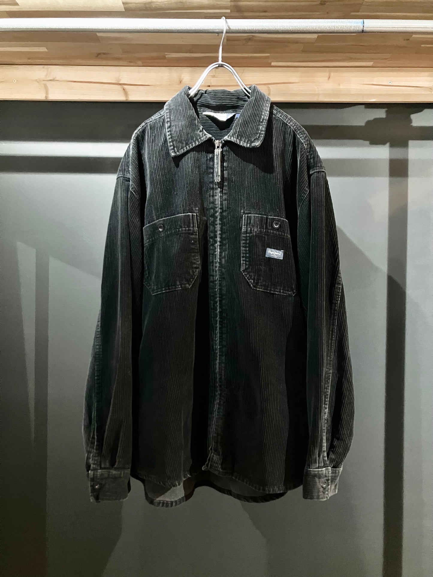 "Pepe jeans" 00s Design Couduroy Zip Shirt