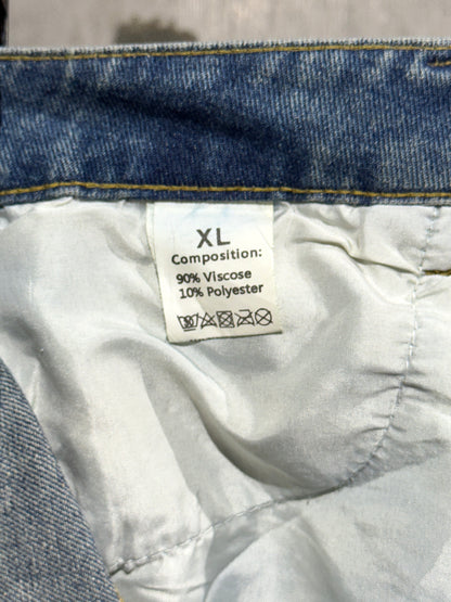 Side Fringe Denim Pants