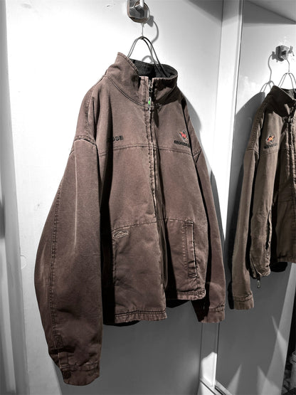 Washed duck work jacket