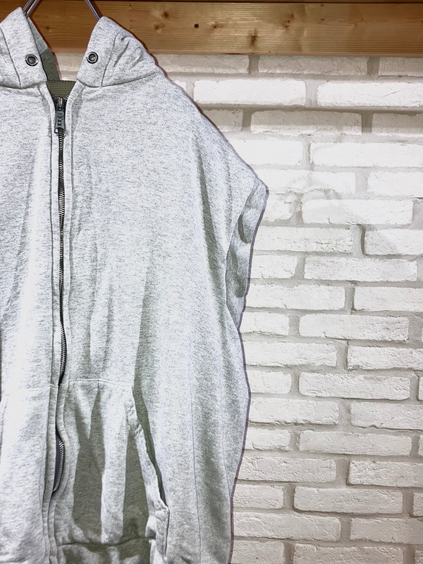 Old Double Fice Zip Hoodie Vest