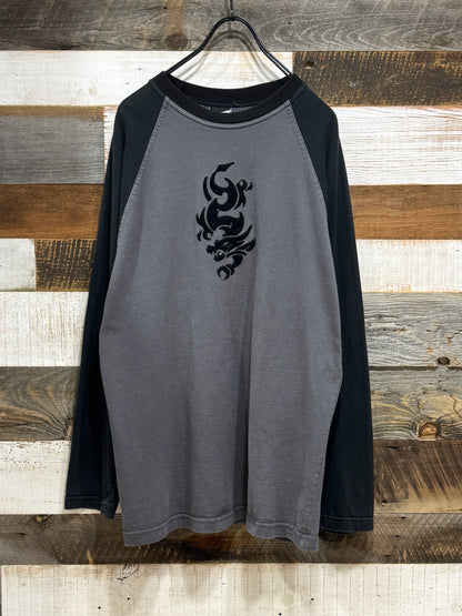 Y2K Dragon Raglan LS Tee