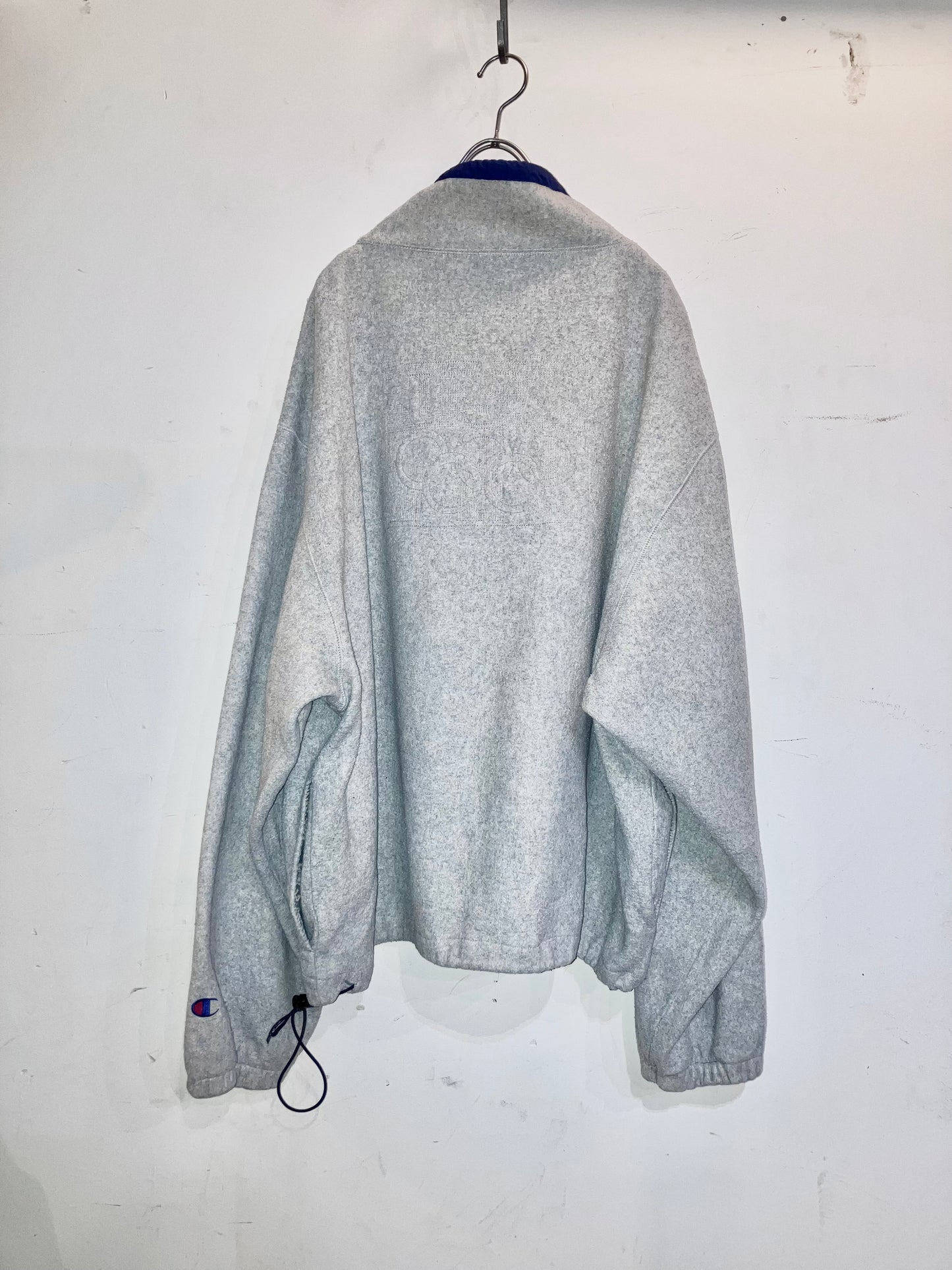 "Champion" Old Super Big Fleece Tops "Snap Tee Style"