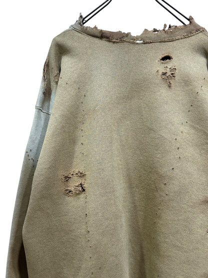 Old Bleach Washed Destroyed Sweatshirt